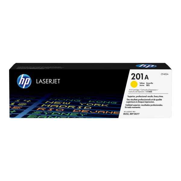 HP 201A – Amarillo – original – LaserJet – cartucho de tóner (CF402A) – para Color LaserJet Pro M252dn, M252dw, M252n, MFP M274n, MFP M277c6, MFP M277dw, MFP M277n