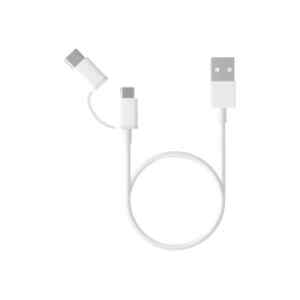 Xiaomi Mi 2-in-1 – Kit de cable USB – 2.4 A – 1 m – blanco