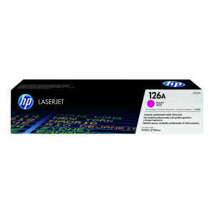HP 126A – Magenta – original – LaserJet – cartucho de tóner (CE313A) – para Color LaserJet Pro CP1025; LaserJet Pro MFP M175; TopShot LaserJet Pro M275
