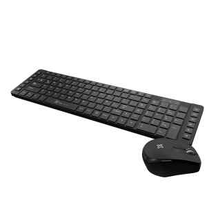 Klip Xtreme – Keyboard and mouse set – Spanish – Wireless – 2.4 GHz – All black