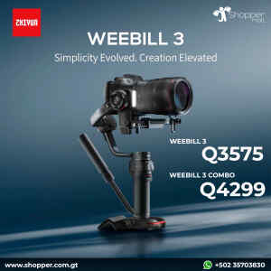 WEEBILL 3 Combo Estabilizador para Camara DSLR y Mirrorles | ZHIYUN