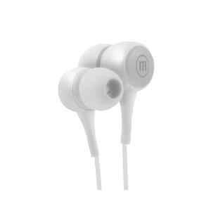 Audifonos estereo con microfono blanco | IN-TIPS – MAXELL
