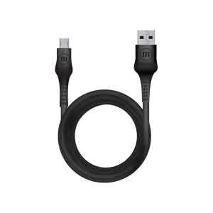 Maxell – Cable USB a Micro USB color negro de 6ft – CB-JEL-MICRO-6FT