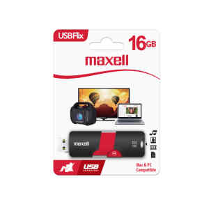 Memoria usb de 16 gb color rojo | USBF-16 USB – MAXELL