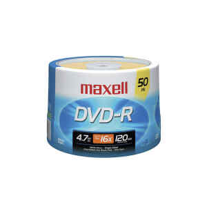 Maxell – DVD-R 4.7 GB. Torre Bulk de 50 unidades
