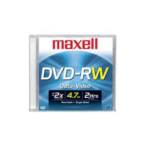 Maxell – DVD-RW Regrabable 30MIN 1.4GB