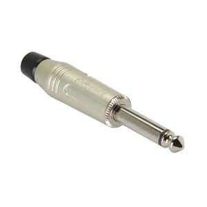 conector plug 1/4 mono niquelado | CON-AU-14MNM | amphenol