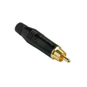 conector rca Macho Color Negro | CON-AU-RCA-AMP | Amphenol