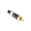 conector rca blanco metalico, rean | YS373-WE | Neutrik