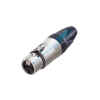 conector xlr 3 polos hembra niquelado p/cable | NC3FXX | Neutrik