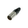 conector macho de cable niquelado 4 polos | NC4MX | Neutrik