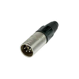 conector macho de cable niquelado 4 polos | NC4MX | Neutrik