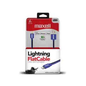 USB-LIGHTING FLT BLACK/BLUE 6ft | APPL-FLT – Maxell