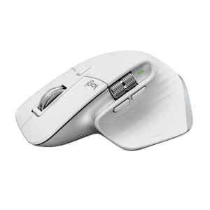 Logitech Master Series MX Master 3S – Ratón – ergonómico – óptico – 7 botones – inalámbrico – Bluetooth, 2.4 GHz – receptor de USB Logitech Logi Bolt – gris pálido