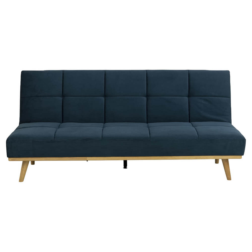 Sofacama comodo y robusto azul oscuro ENNA