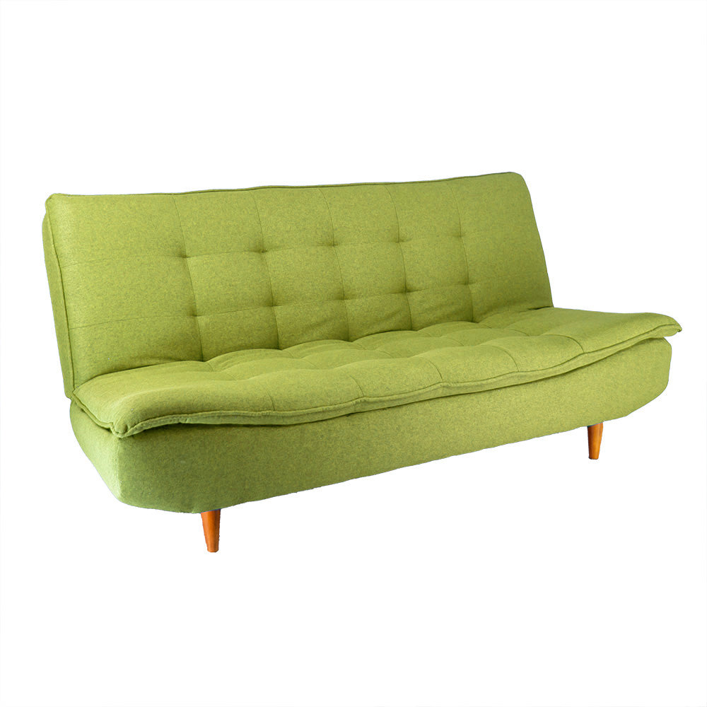 Sofacama comodo y robusto verde COLIN