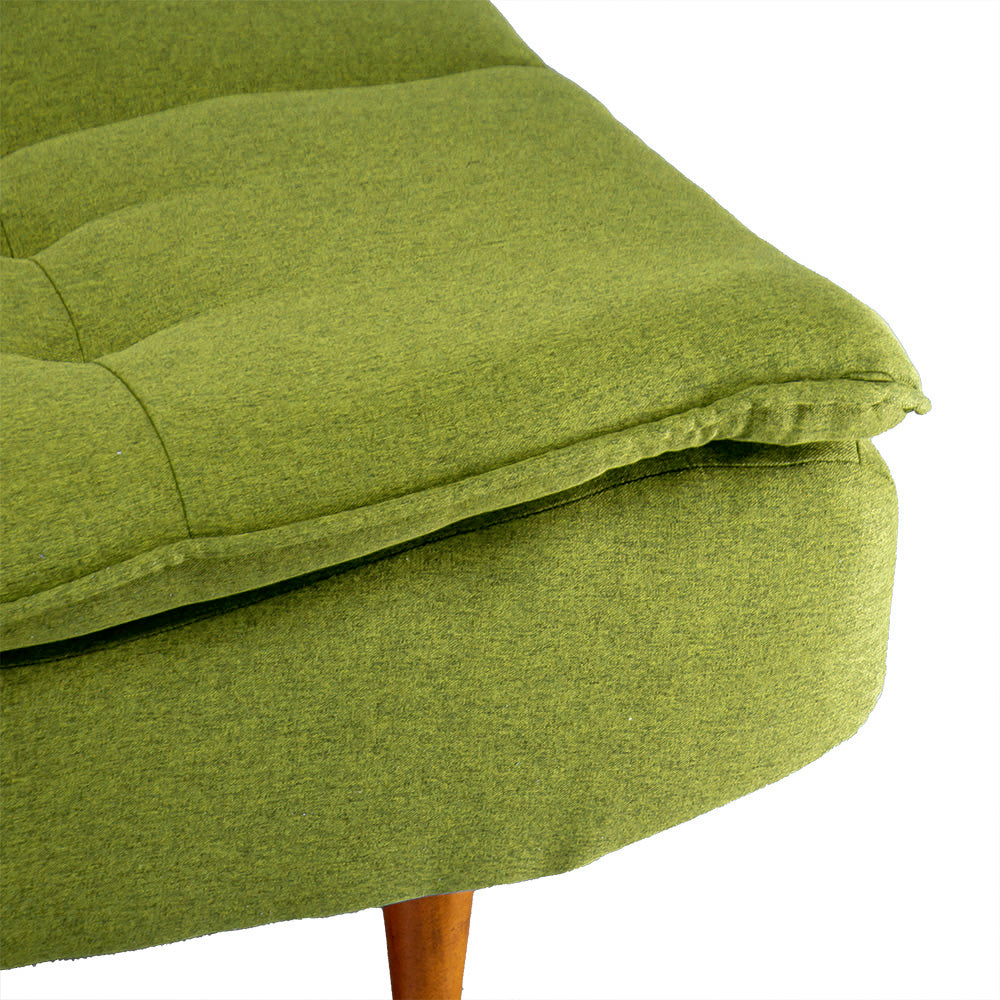 Sofacama comodo y robusto verde COLIN