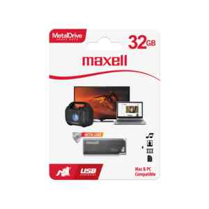 Memoria usb de 32gb metal | USBM-32 – MAXELL