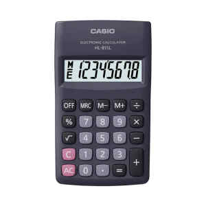 Calculadora de Bolsillo Gran pantalla 8 digitos | HL-815L BK – Casio
