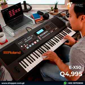 Teclado Arreglista Audio Bluetooth 61 teclas | E-X50 – Roland