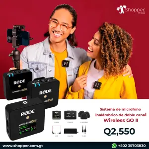 Microfonos inalambricos de solapa 1 Tr Y 2 Tx | Wireless GO II – RODE