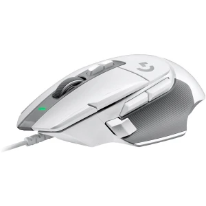 Logitech G502 X Wired Gaming Mouse – LIGHTFORCE hybrid optical-mechanical primary switches, HERO 25K gaming sensor, compatible with PC – macOS/Windows – White – Ratón – óptico – cableado – USB – blanco
