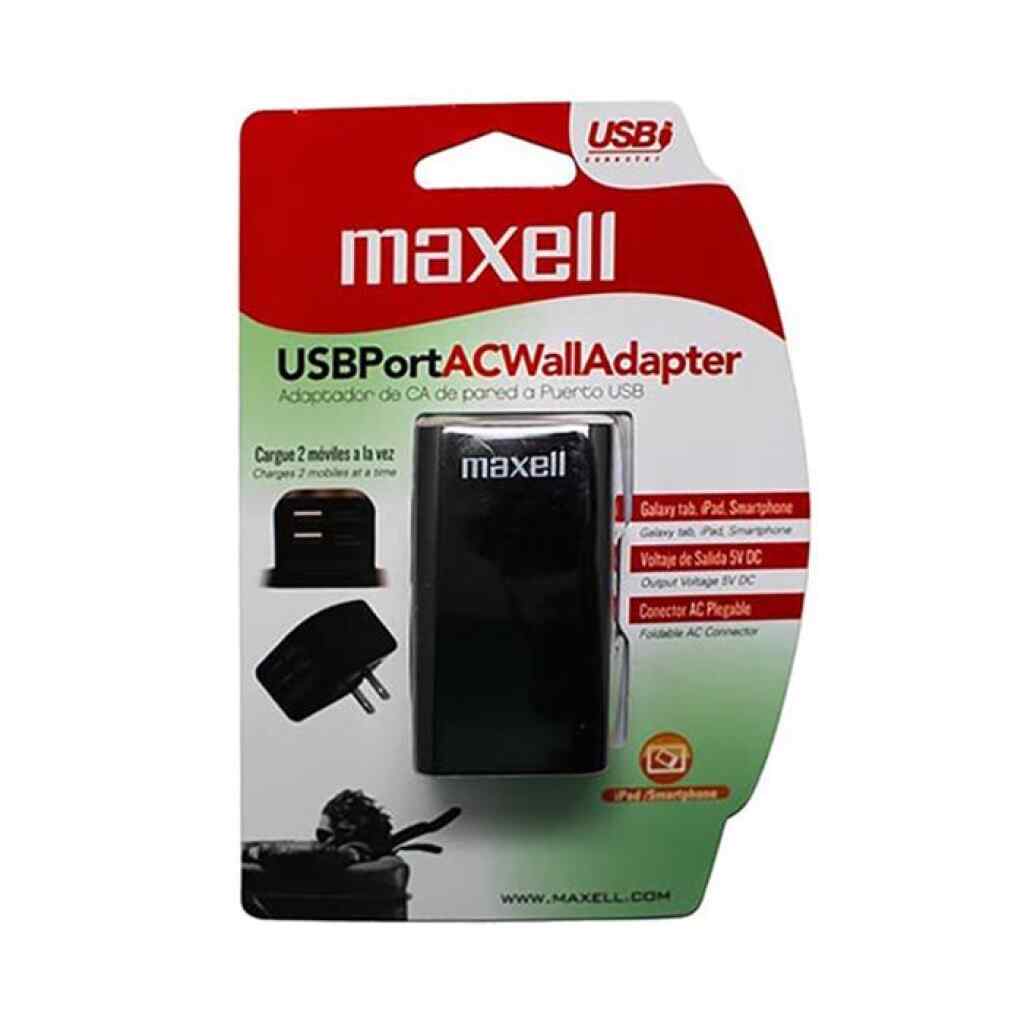 ACUSB350 USB Port AC Wall Adapter Maxell
