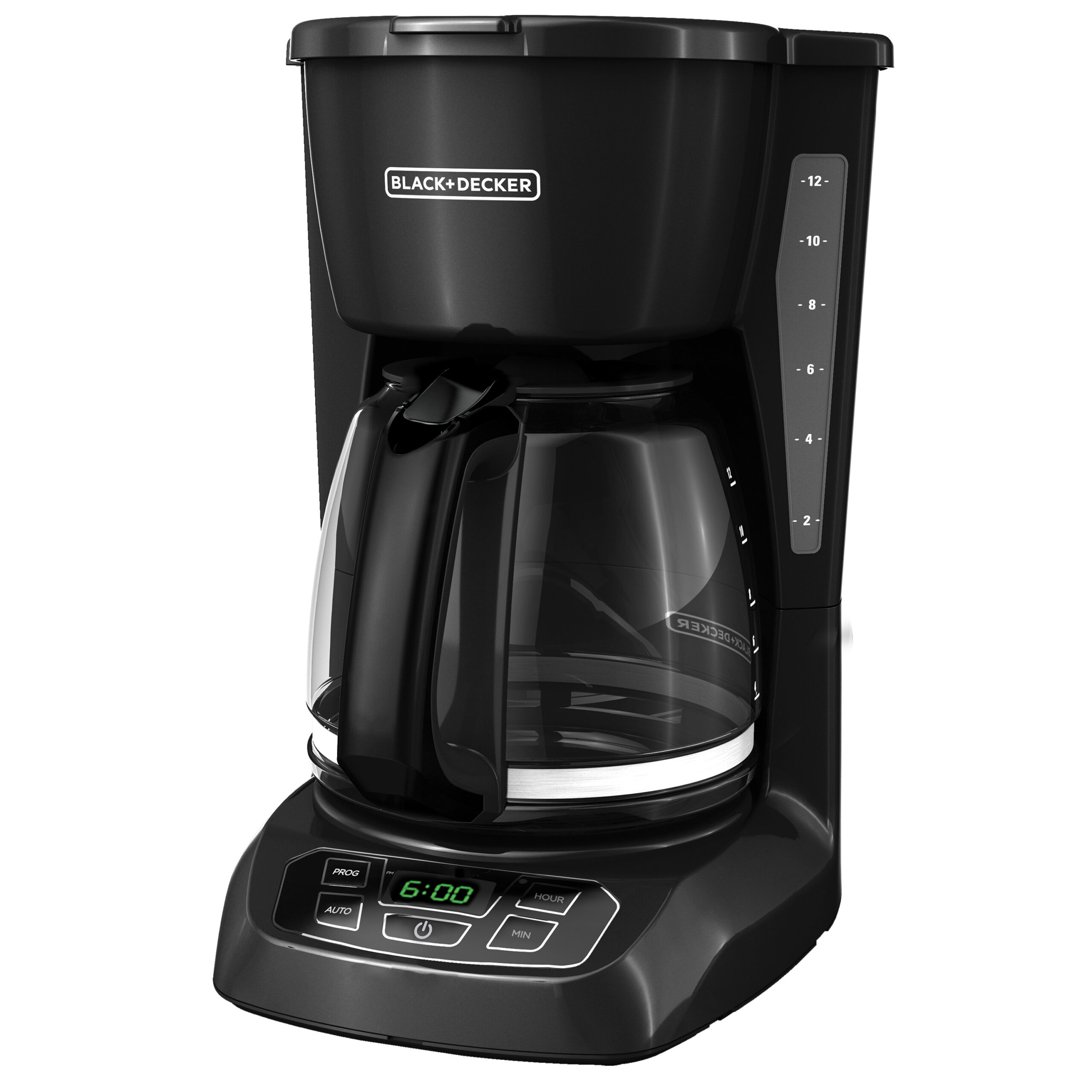 Cafetera Programable con Jarra de Vidrio de 12 Tazas | BD CM1105B -  Black+Decker