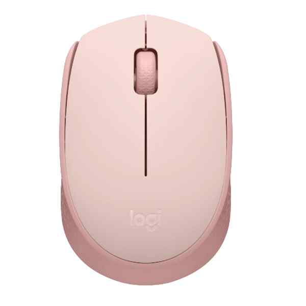 Logitech M170 Wireless Mouse, Ambidextrous, Rose – Ratón – diestro y zurdo – óptico – 3 botones – inalámbrico – 2.4 GHz – receptor inalámbrico USB – rosa