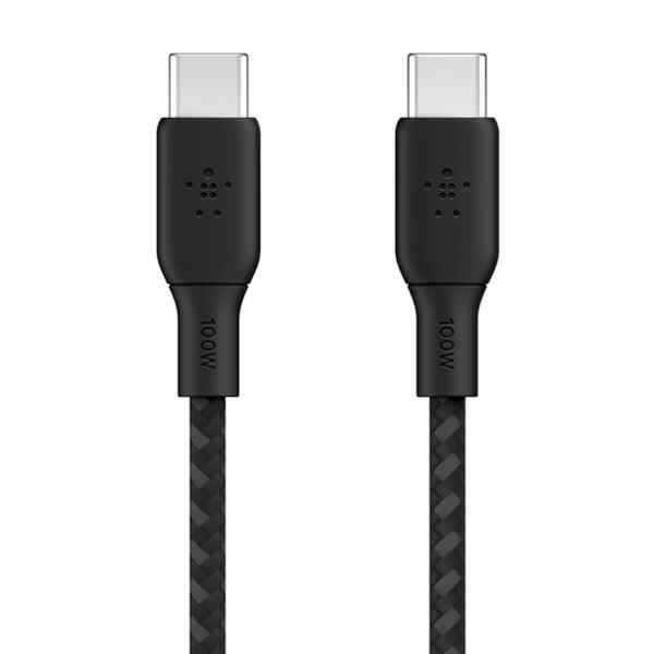 Belkin BOOST CHARGE – Cable USB – 24 pin USB-C (M) a 24 pin USB-C (M) – 2 m – negro – para Apple 10.9-inch iPad Air; Google Pixel 4a, 5, 6; Samsung Galaxy Note20, S21, S21 5G, S22