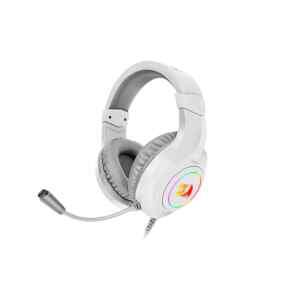 Audifono Gaming Hylas 3.5mm Blanco Con Microfono RGB H260W | REDRAGON