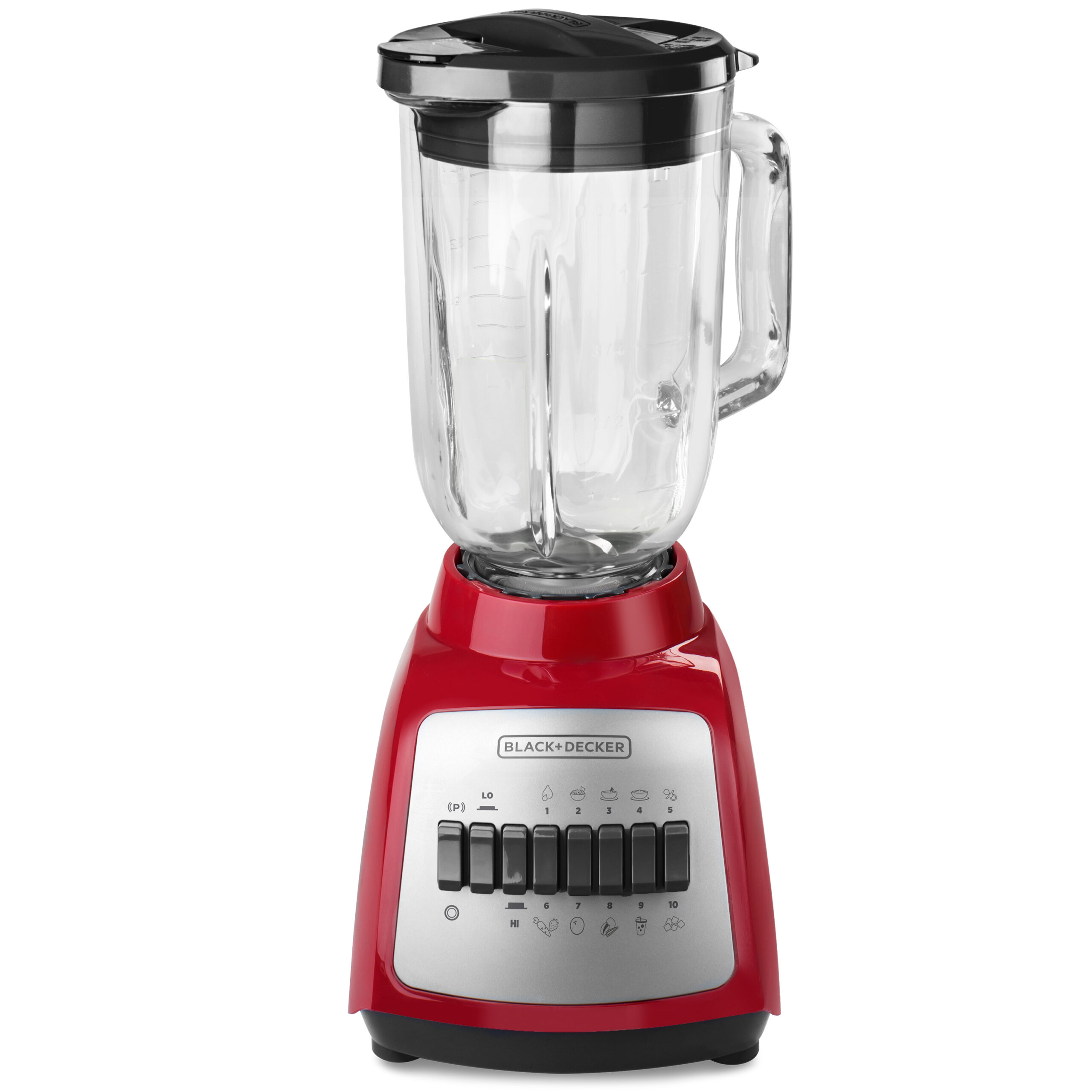 Licuadora 10 velocidades 550 Watts, jarra de vidrio de 1.25Lt, color