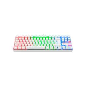 Teclado Gaming Kumara USB Blanco Rainbow TKL Switch Rojo K552 Mecanico | REDRAGON