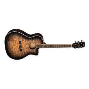 Guitarra Electroacustica con funda TBB | GA-QF TBB – CORT