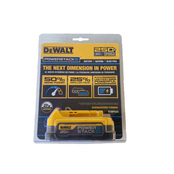 Bateria Powerstack, 20 Voltios Max, Compacta Y Ligera, De Litio. Marca Dewalt