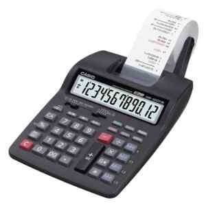 Calculadora con Impresora 12 Digitos, Impresion en Color | HR-100RC-BK – CASIO