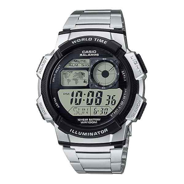 Reloj 5-Alarms, Resistente al Agua, Bateria dura 10 Años | AE-1000WD-1AVDF – CASIO