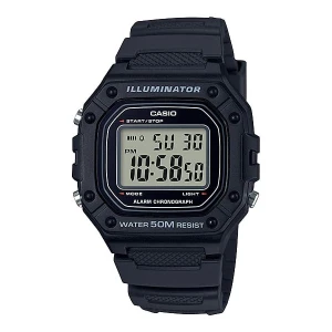 Reloj Illuminator WR50M, pulsera de resina | W-218H-1AVDF – CASIO