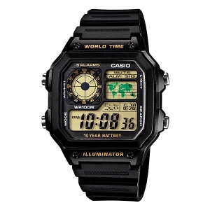 Reloj Countdown, 5 Alarmas, Bateria dura 10 Años | AE-1200WHB-1BVD – CASIO