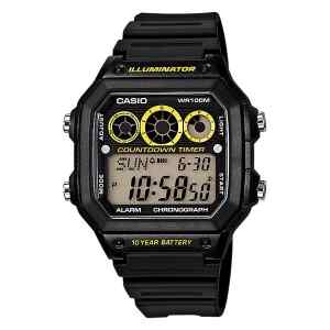 Reloj Countdown Resistente al Agua, Bateria dura 10 años | AE-1300WH-1AVDF – CASIO