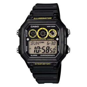 Reloj Countdown Resistente al Agua, Bateria dura 10 años | AE-1300WH-1AVDF – CASIO