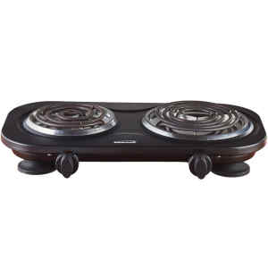 Estufa electrica de mesa de 2 hornillas MARCA BRENTWOOD