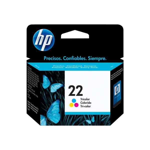 HP 22 – 5 ml – color (cian, magenta, amarillo) – original – cartucho de tinta – para Deskjet F2185, F2187, F2210, F2235, F2240, F2275, F2280, F2290, F375, F4175, F4190, F4194