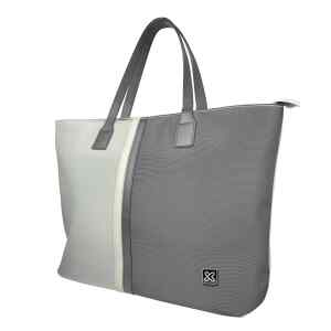 Klip Xtreme – Notebook carrying case and handbag – 15.6″ – 1200D polyester – Gray/White – Ladies Bag