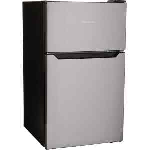 Frigobar de 2 Puertas, 3.3 Cubicos de Capacidad, Color Gris. | RT33D6AAE – Hisens