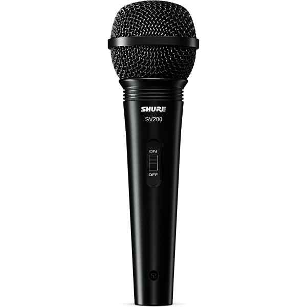 Microfono Dinamico Alambrico de Mano para Voces Principales | SV200 – SHURE