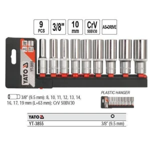 Copas 3/8, 9pcs | YT-3855 – YATO