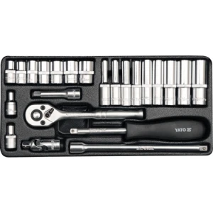 Juego de Ratchet y Copas 23pcs 1/4 | YT-14421 – YATO