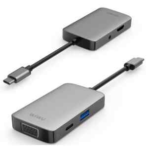 HUB USB-C 5 en 1 (Alpha A513HVP)1xUSB3.0, 1xTipo-C, 1xHDIM, 1xVGA, 1xStereo | Wi-930220 – Wiwu