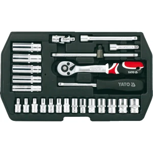 Juego de Ratchet y Copas 1/4 25pcs | YT-14461 – YATO